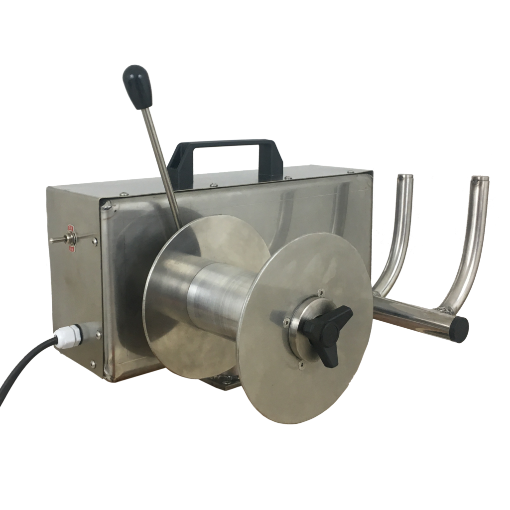 Electric fishing reel winch for line and longline sport and semi ...